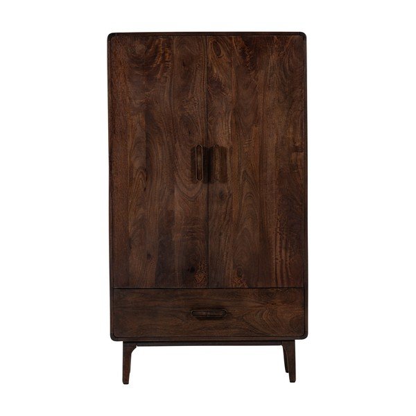 Шкафче от масивно манго в тъмно естествен цвят 85x150x35 cm Liya – WOOOD-image-2