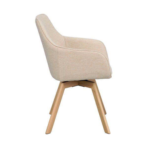 Бежови тапицирани трапезни столове в комплект 2 бр. Alison – Rowico-image-2