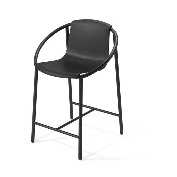 Черен пластмасов бар стол 90 cm Ringo - Umbra-image-2