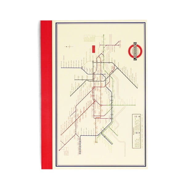 Тетрадка 60 стр. A6 Heritage Tube Map – Rex London