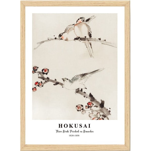 Плакат в рамка 35x45 cm Hokusai - Wallity
