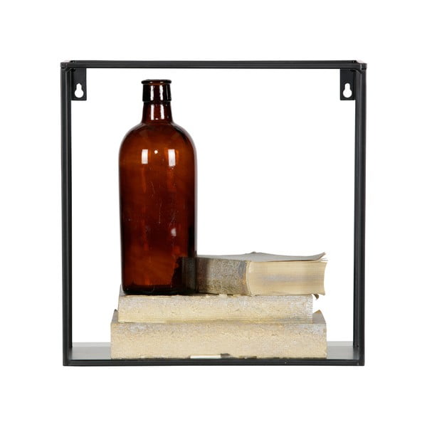 Комплект от 2 черни стенни рафта WOOOD Meert-image-4