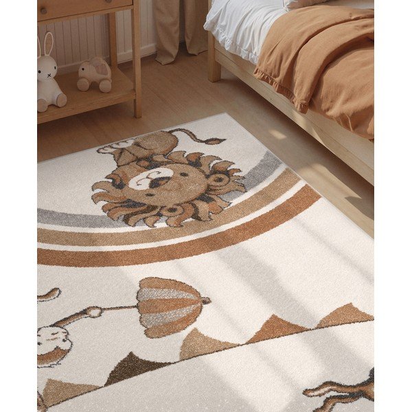 Кремав детски килим 120x170 cm Roar like a Lion Rainbow Party – Villeroy&Boch-image-3
