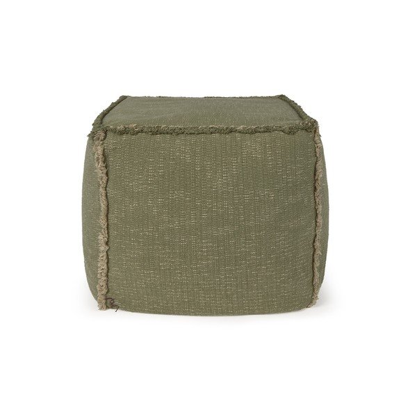 Пуф в цвят каки Handloom – Lorena Canals