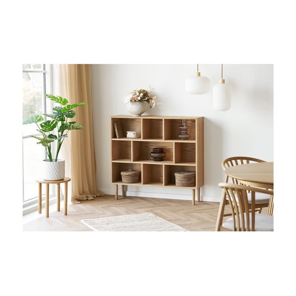 Кръгла странична масичка от масивен дъб ø 40 cm Jena – House Nordic-image-1