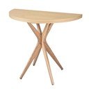 Кръгла сгъваема трапезна маса с ясенов плот 45x90 cm Jubi – Ragaba
