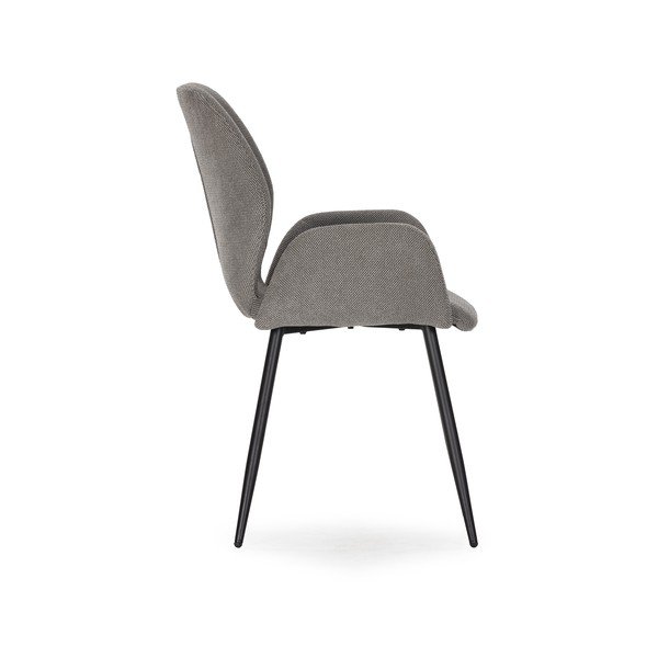 Сиви тапицирани трапезни столове в комплект 2 бр. Ansu – Marckeric-image-4