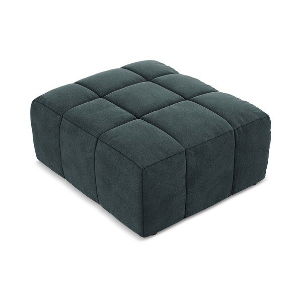 Синя кадифена табуретка Aloha – Makamii-image-2