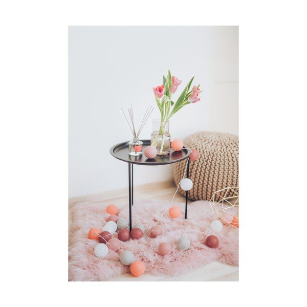 Оранжева и розова светлинна верига с LED крушки , 30 лампички - LUKKA-image-1