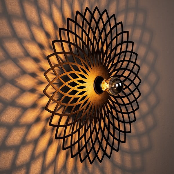 Черна стенна лампа Fellini – Opviq lights-image-1
