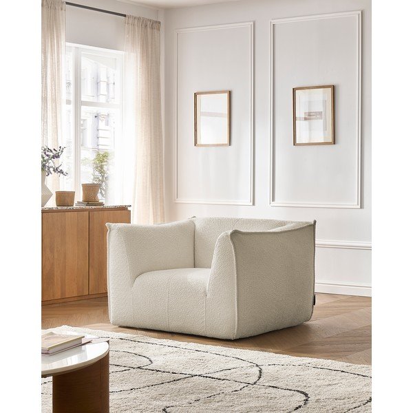 Бежово кресло от прежда с примки от букле Giorgia – Bobochic Paris-image-1