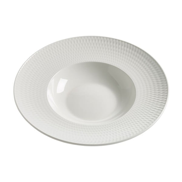 Бяла порцеланова чиния Диаманти, ø 30 cm - Maxwell & Williams