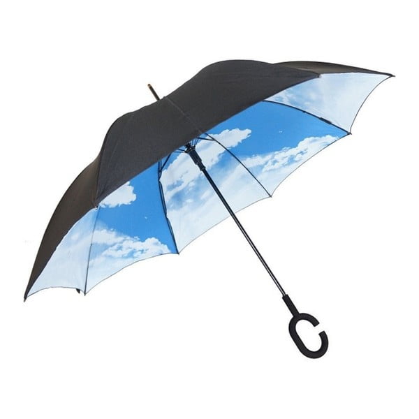 Modro-černý deštník Sky, ⌀ 110 cm
