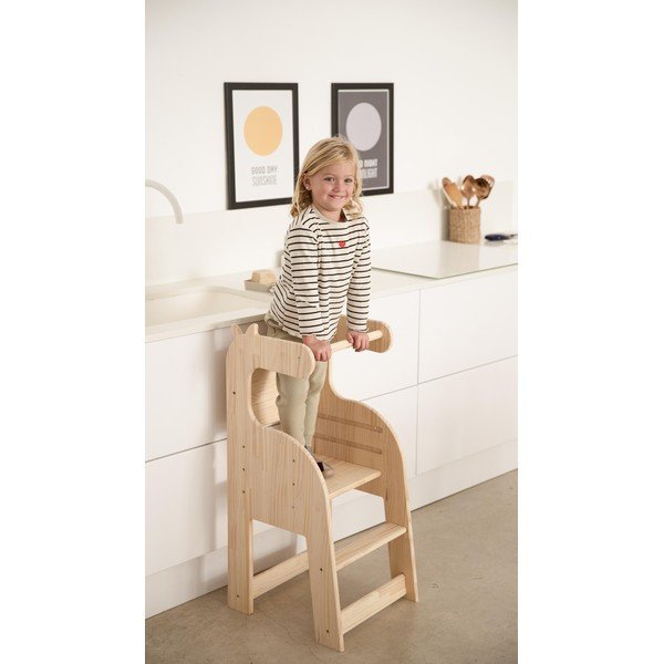 Детски стол, изработен от масивен бор Giraffe - Little Nice Things-image-3