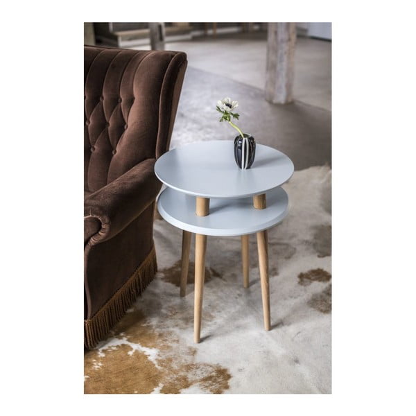 Графитно сива масичка за кафе UFO, Ø 45 cm - Ragaba-image-3