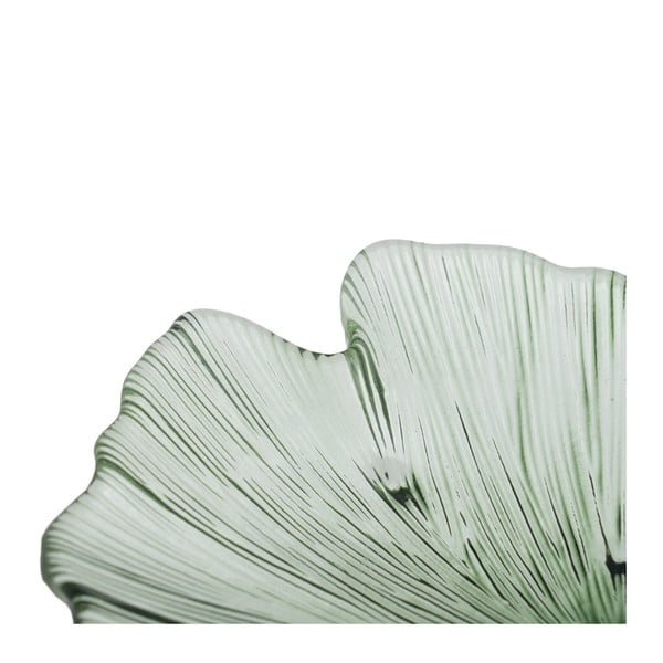 Стъклен декоративен поднос 16x17 cm Gingko – Ixia-image-4