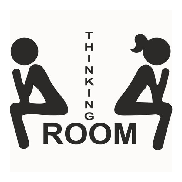 Декоративен стикер за стена Thinking Room - Evila Originals