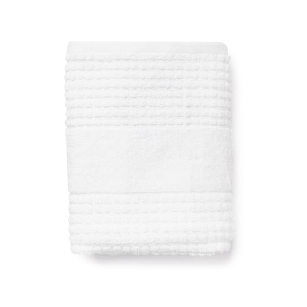 Бяла хавлиена кърпа от органичен памук от тери 70x140 cm Check – JUNA-image-3