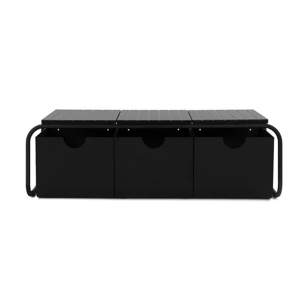 Черен метален шкаф за обувки Astoria - Spinder Design-image-2