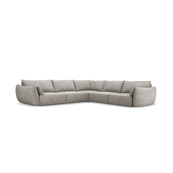 Светлосив ъглов диван (променлив) Vanda - Mazzini Sofas-image-2
