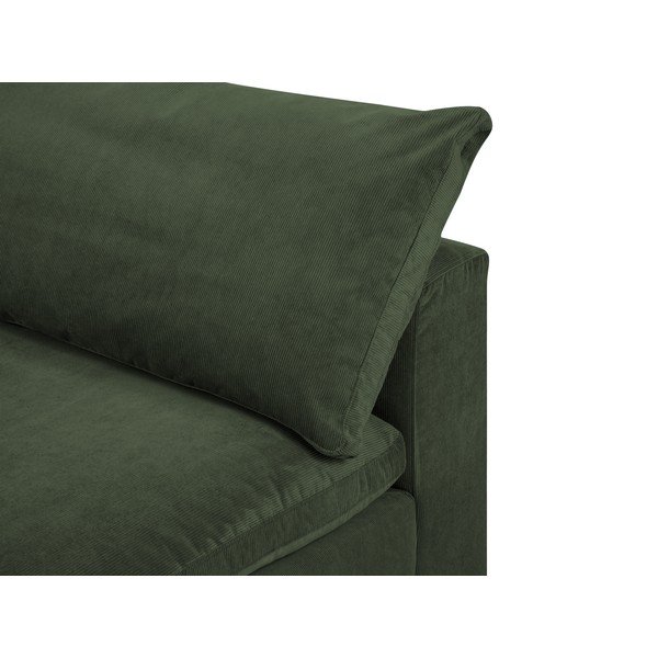 Тъмнозелена средна част на модулен диван от велур Galaxy - Windsor & Co Sofas-image-1