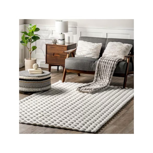 Бял килим подходящ за пране 150x230 cm Bubble White – Mila Home-image-4