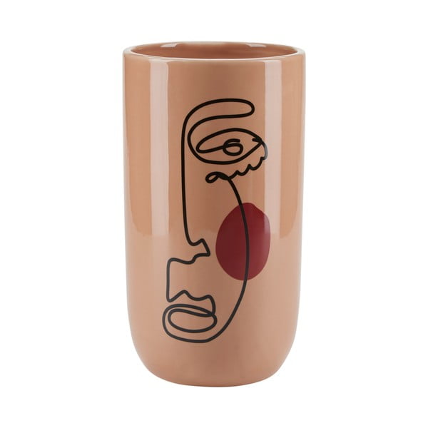 Розова ваза от керамика, височина 22,3 cm - Bahne & CO