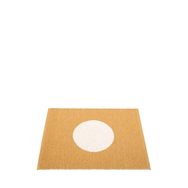 Килим за открито и закрито в цвят жълта охра 70x90 cm Vera Ochre – Pappelina