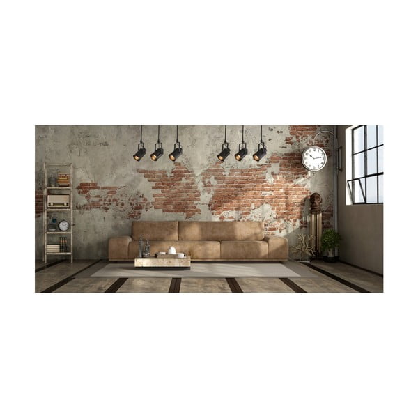 Черно осветително тяло за таван с метален абажур ø 8,5 cm Demir – GTV-image-1