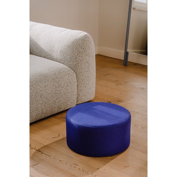 Синя вълнена табуретка Folk – noo.ma-image-1