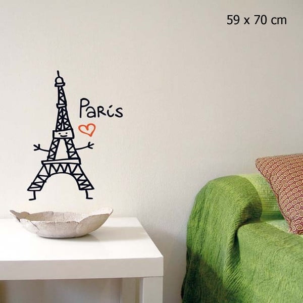 Samolepka Love Paris 59x70 cm