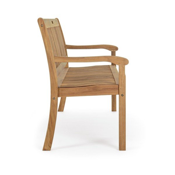 Градинска пейка от масивно дърво в естествен цвят Noemi – Bizzotto-image-3