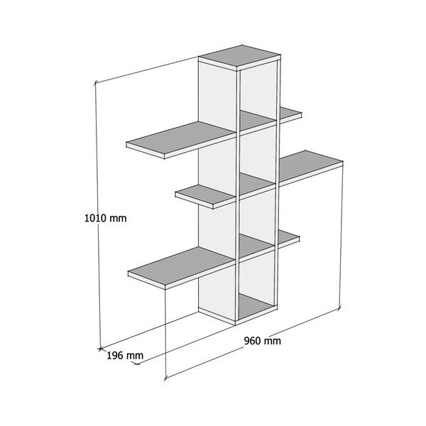 Бял стенен рафт Ardo - Puqa Design-image-2