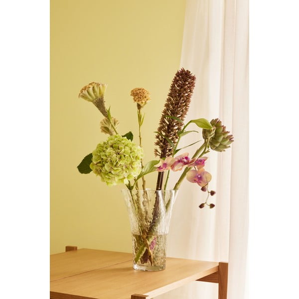 Стъклена ваза (височина 30 cm) Ruffle – Hübsch-image-1