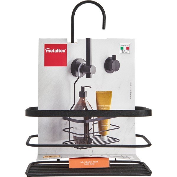 Черен висящ рафт за баня Origin - Metaltex-image-3