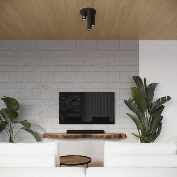 Черно осветително тяло за таван Castro – Sollux-image-4