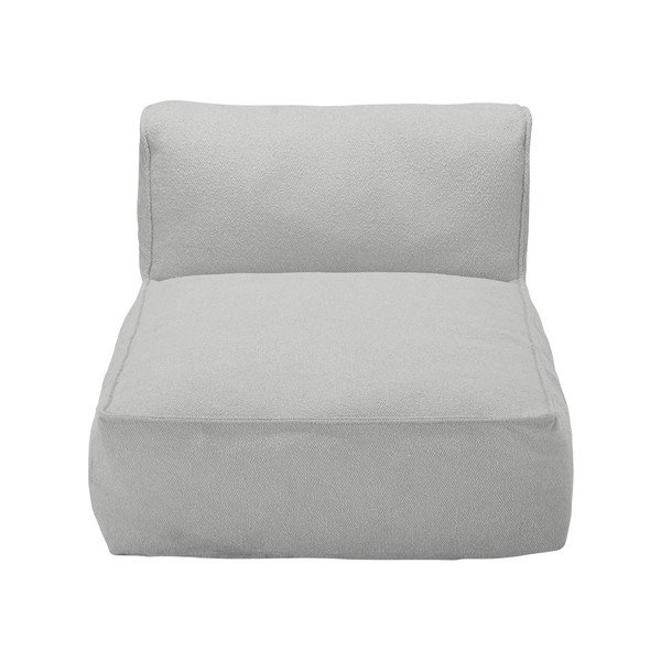 Светлосив модул за градински диван от прежда с примки от букле (среден модул) Grow – Blomus