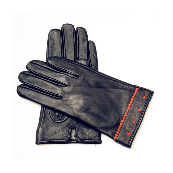 Дамски черни кожени ръкавици <br>Pride & Dignity Oslo, размер 7,5 - Pride&Dignity