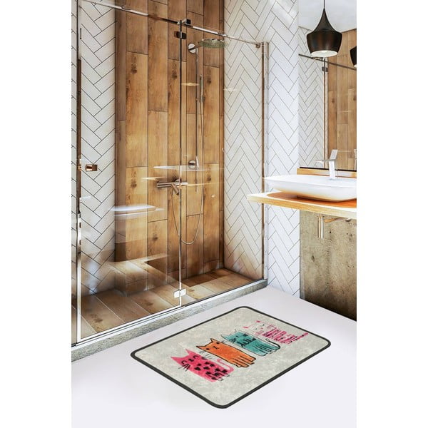 Изтривалка за баня 60x40 cm Baby Cats - Foutastic-image-1