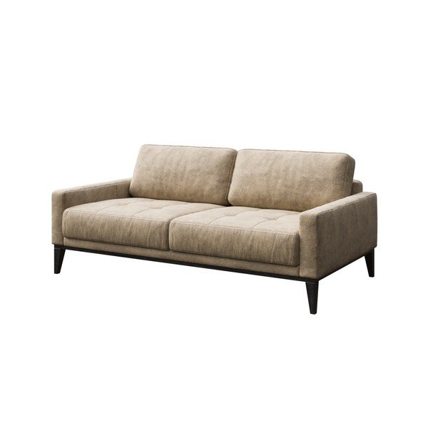 Béžová pohovka z imitace kůže MESONICA Musso Tufted, 173 cm-image-2