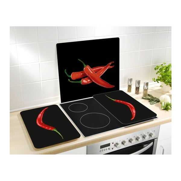 Стъклено покритие за стена Peperoni, 50 x 56 cm Hot Peperoni - Wenko-image-2