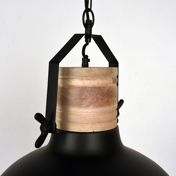 Черно таванно осветително тяло Мрежа, ⌀ 52 cm - LABEL51-image-3