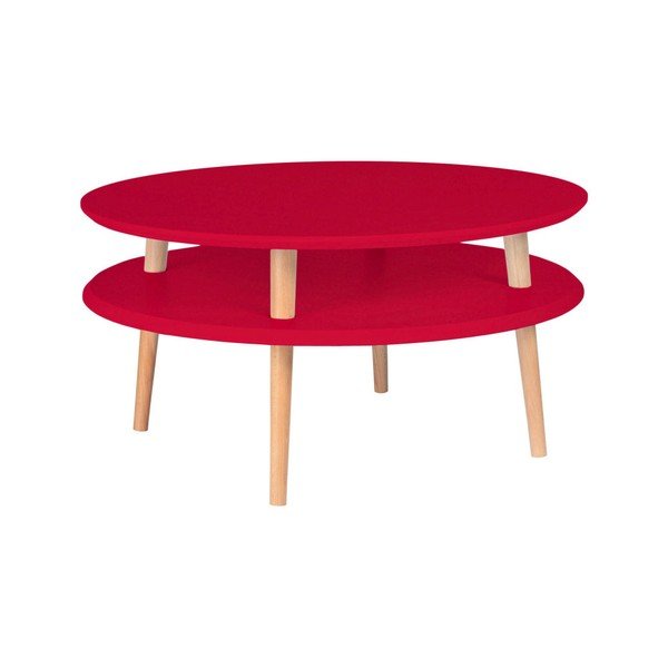 Червена масичка за кафе Ufo, ⌀ 70 cm - Ragaba