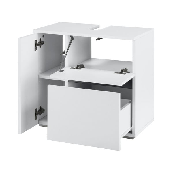 Бял шкаф за мивка , 60 x 55 cm Wisla - Støraa-image-2