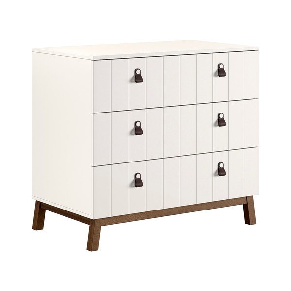 Бежов детски скрин с маса за преповиване 98,5x94x57 cm Sezane – Vipack-image-4