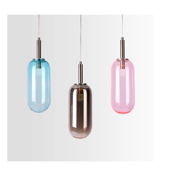 Антрацит LED висящо осветително тяло със стъклен абажур ø 13 cm Fiuggi – Candellux Lighting-image-2