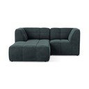 Син кадифен ъглов диван (ляв ъгъл) Aloha – Makamii