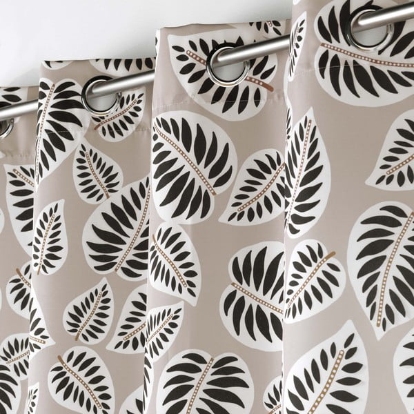 Черно-бежово перде 140x260 cm Alma – douceur d'intérieur-image-1