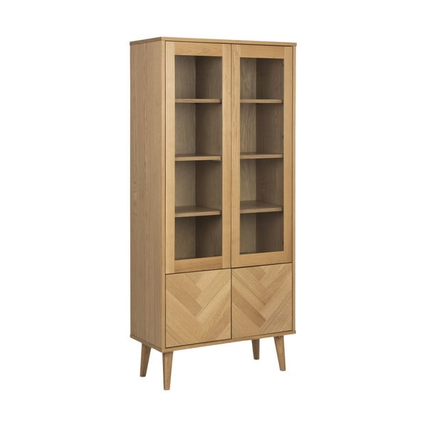 Витрина от дъбов декор 80x178 cm Nagano - Actona-image-2