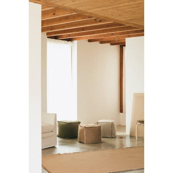 Пуф в цвят каки Handloom – Lorena Canals-image-3